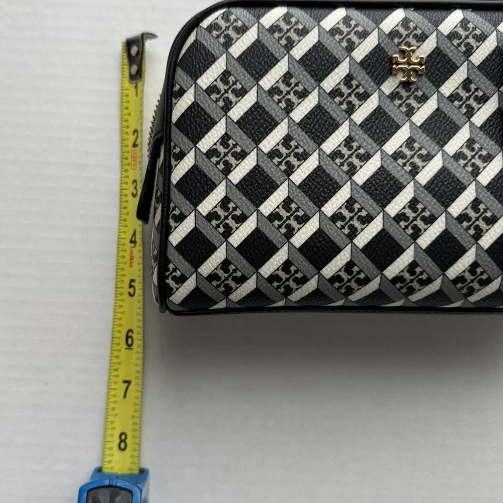 Tory Burch Black Geo Essentials Pouch - Picture 5 of 6